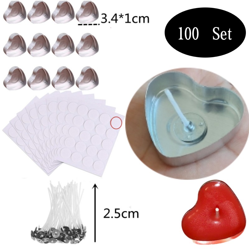 Candle Holder Set - 100 ensembles de bougies chauffe-plat vides