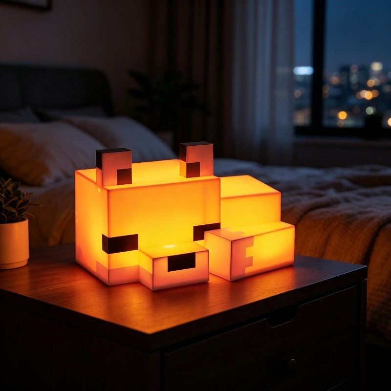 Lighting Decor Minecraft - Veilleuse renard mignon, nouvelle lampe de