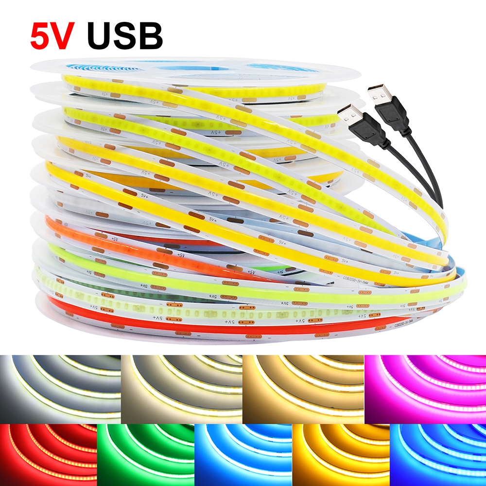 Decor Lighting Hours - Bande lumineuse LED COB DC 5V,