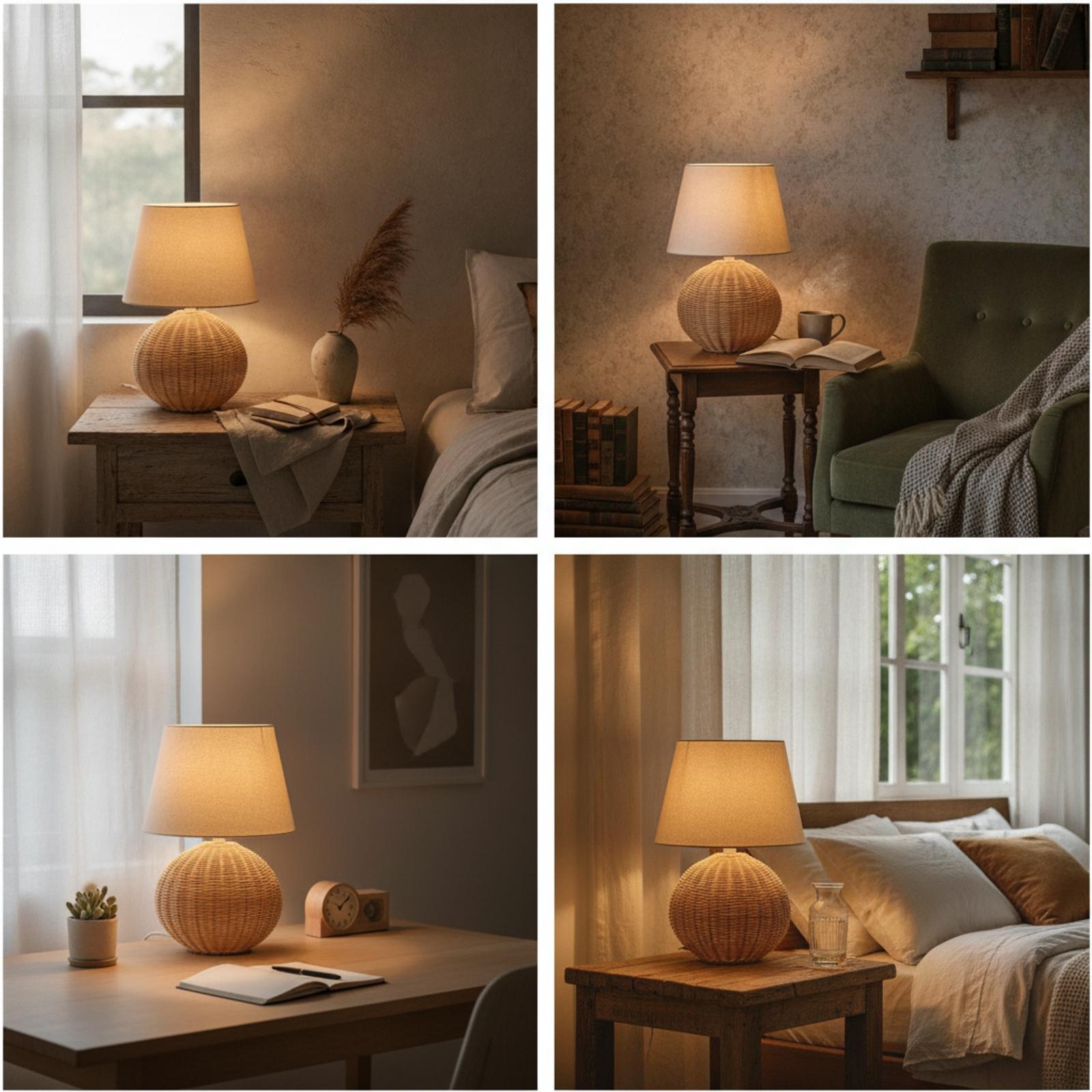 Lampe de chevet avec base en r - Lighting Decor In Room avis et prix