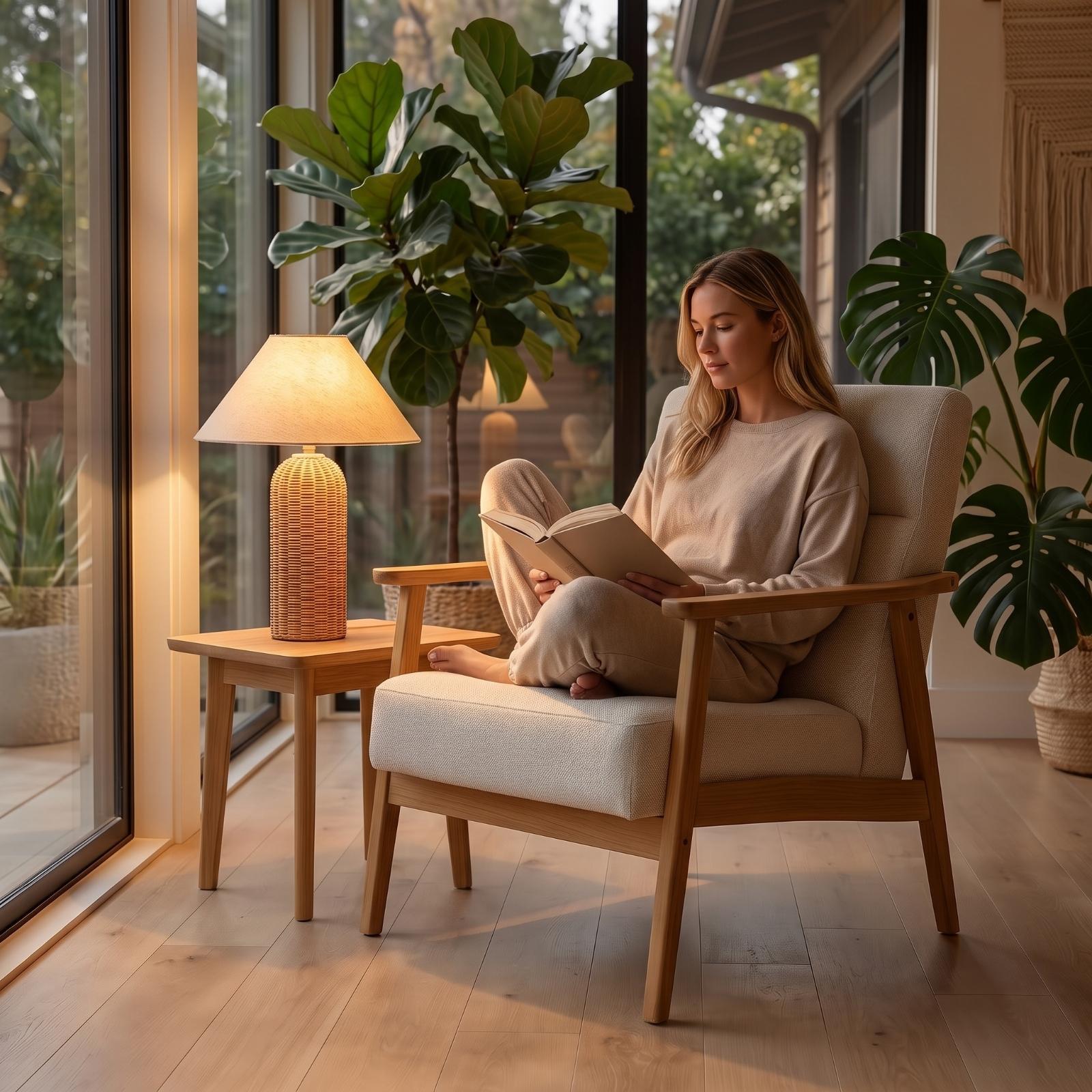 Lampe de chevet avec base en r - Lighting Decor In Room avis et prix