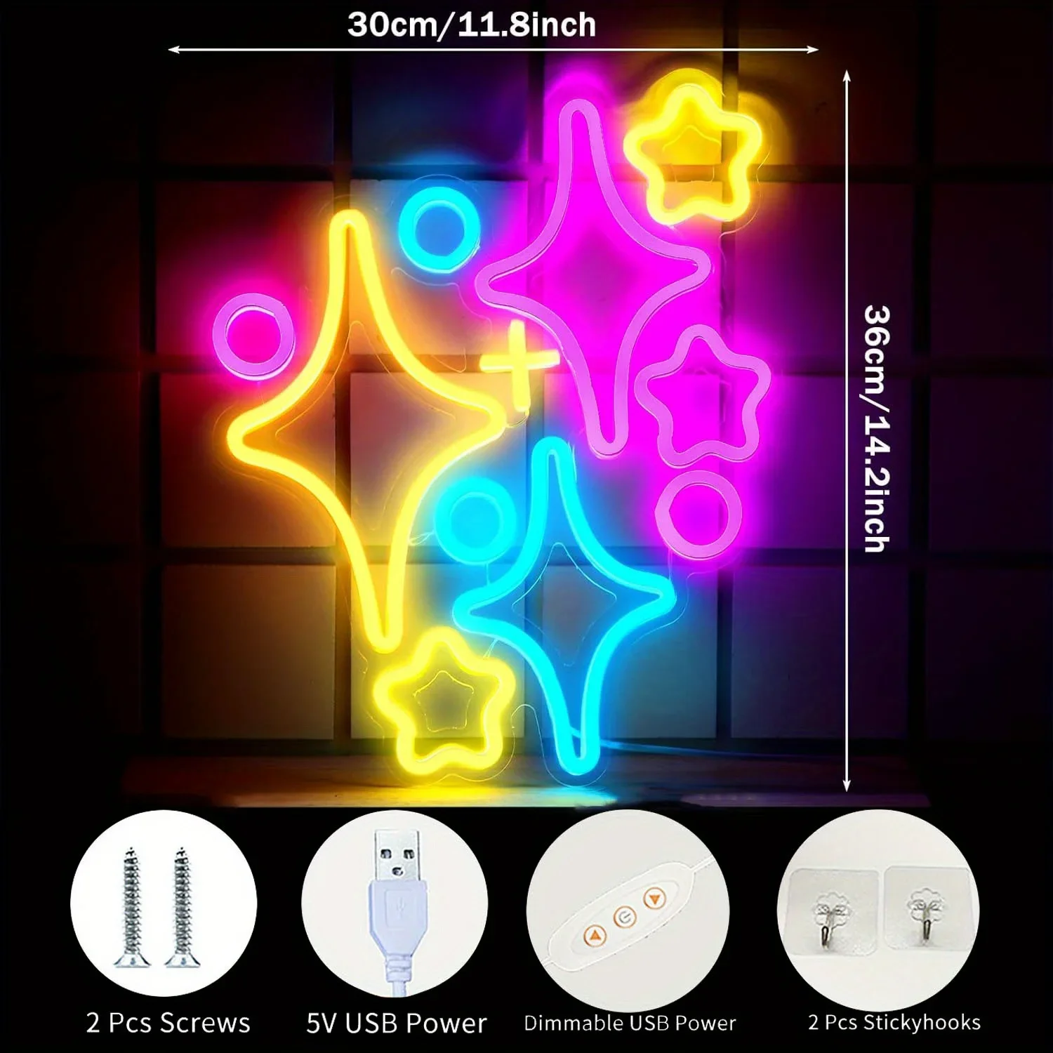 Étoiles LED enseigne au néon d - Home Decor Lighting Brands avis et prix