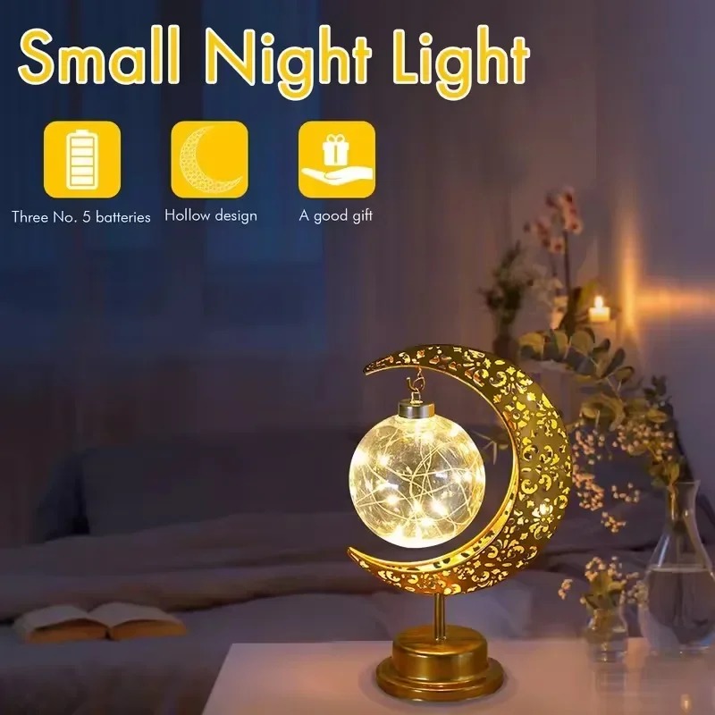 Ramadan LED veilleuse rotative - Led Moon Lamp avis et prix