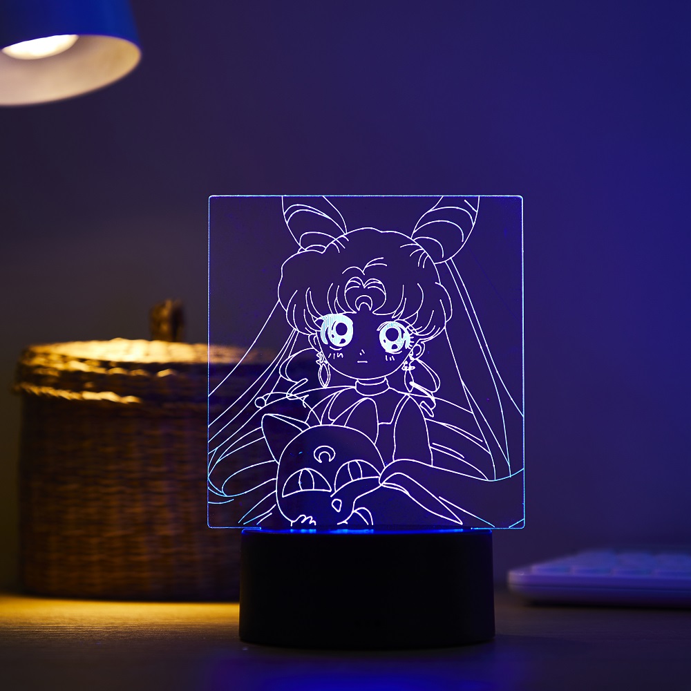 Lampe de nuit LED 3D Tsukino U - Led Moon Lamp avis et prix